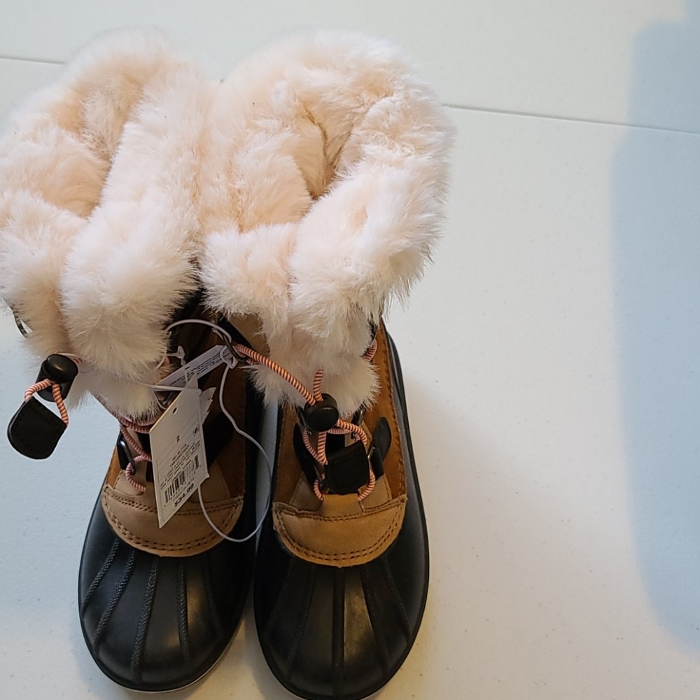 Girls Constance winter boots tan